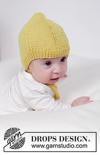45-14 Lemonade Bonnet by DROPS Design