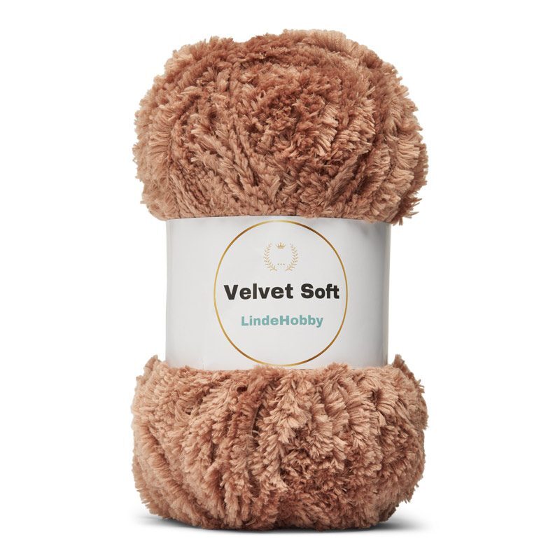 LindeHobby Velvet Soft 7 Tummanbeige