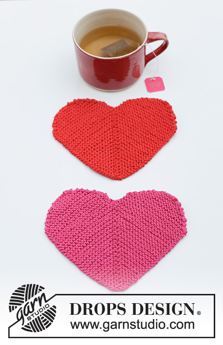 0-1622 Heart Coasters by DROPS Design