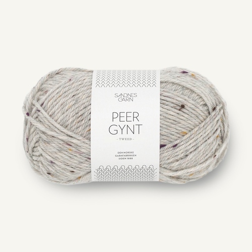 Sandnes Peer Gynt 1035 Vaaleanharmaa melerattu lehtikauden tweed