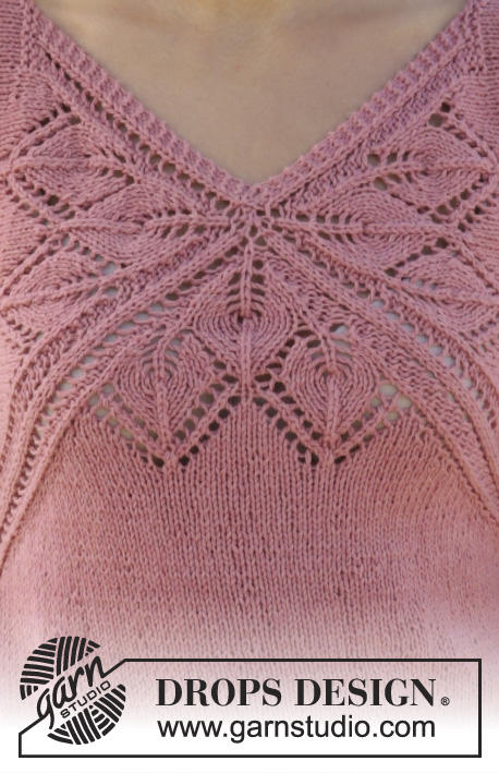 DROPS Designin 170-4 Butterfly-sydäntoppi