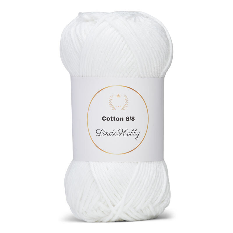 LindeHobby Cotton 8/8 019 Bianco