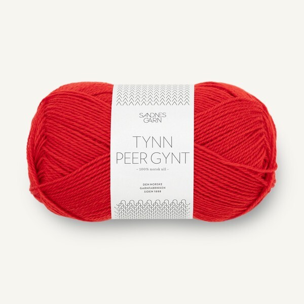 Sandnes Tynn Peer Gynt 4018 Scarlet Red