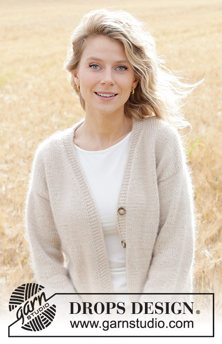 248-4 Gentle Wind Cardigan by DROPS Design