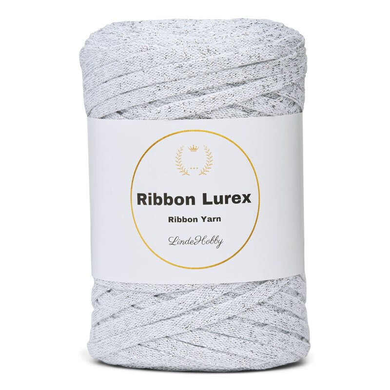 LindeHobby Ribbon Lurex 11 White Silver