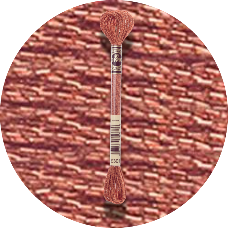 DMC Mouliné Light Effects E301 Metallinen orava