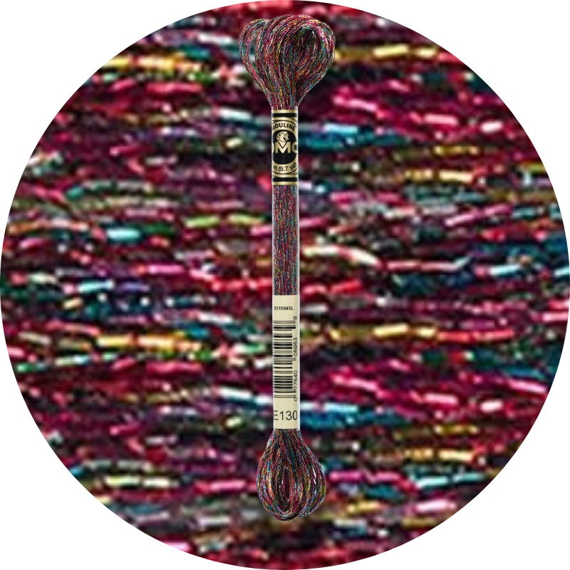 DMC Mouliné Light Effects E130 Metallinen talvinen hohde