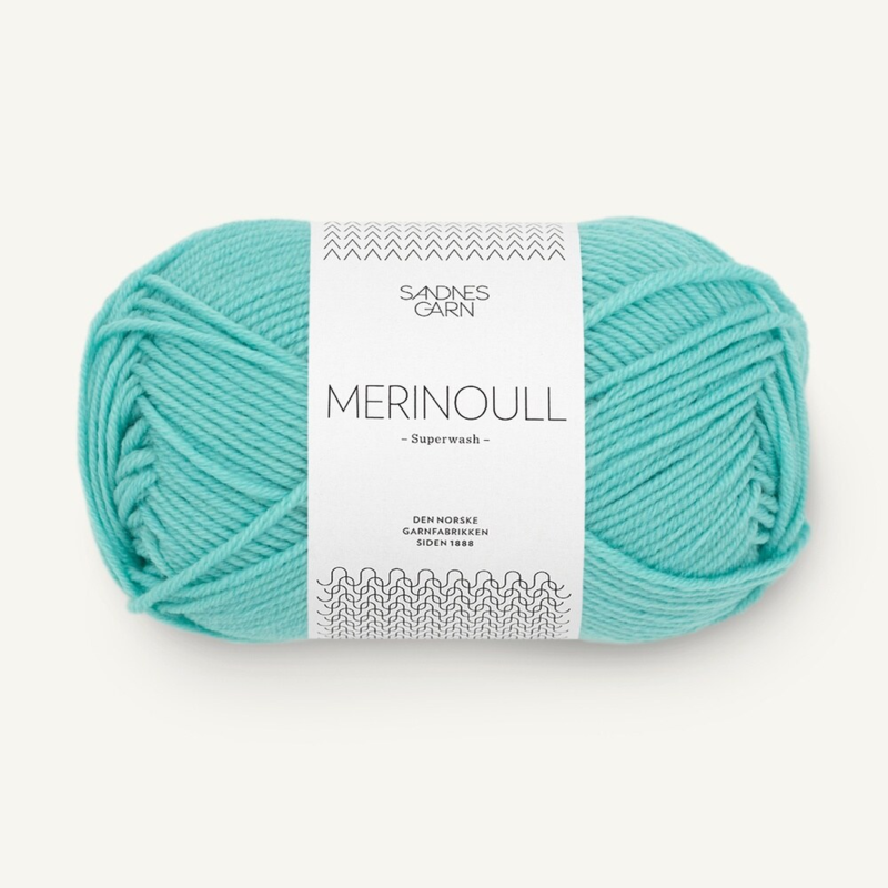 Sandnes Merinoull 7213 Sininen Turkoosi