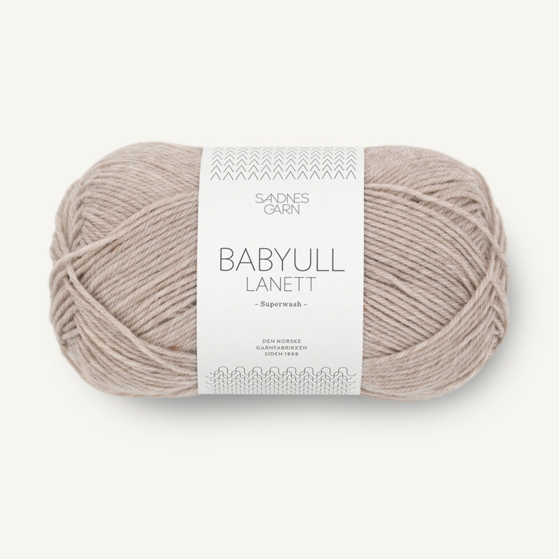 Sandnes Babyull Lanett 2650 Beige Meleerattu