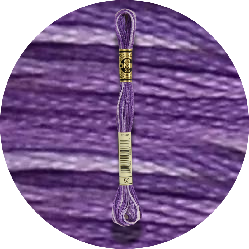 DMC Mouliné Spécial 25 Kirjontalanka, Väriä Vaihtava 0052