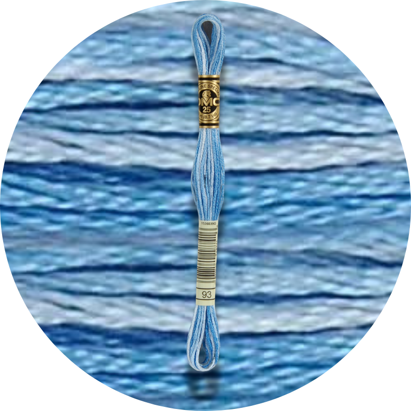 DMC Mouliné Spécial 25 Kirjontalanka, Väriä Vaihtava 0093