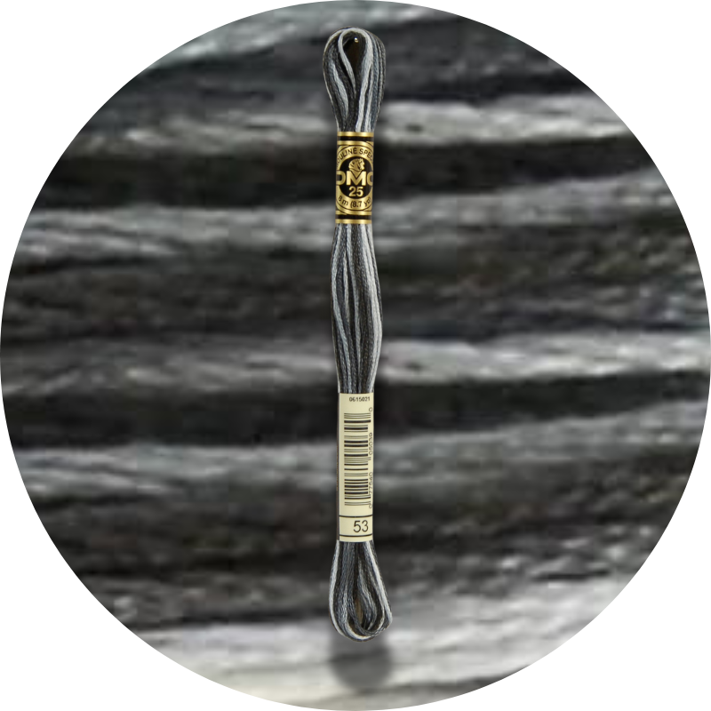 DMC Mouliné Spécial 25 Kirjontalanka, Väriä Vaihtava 0053