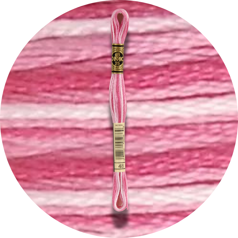 DMC Mouliné Spécial 25 Kirjontalanka, Väriä Vaihtava 0048