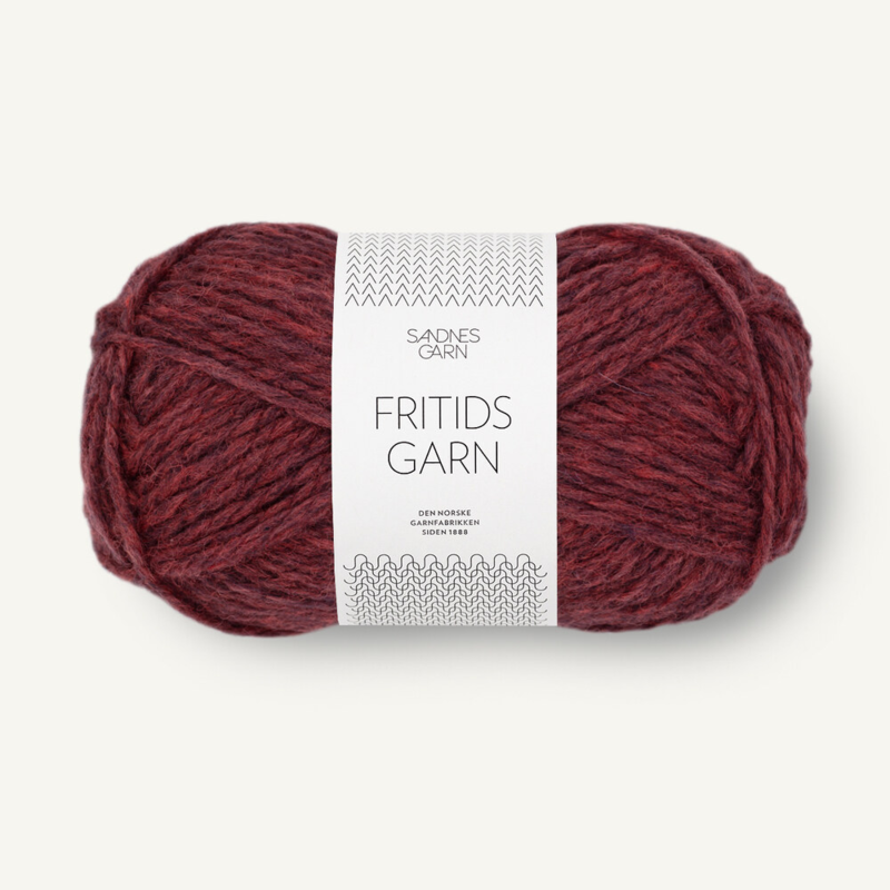 Sandnes Fritidsgarn 4363 Tummanpunainen Melange