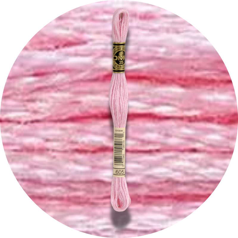 DMC Mouliné Spécial 25, Punaisen/Keltaisen/Oranssin sävyt 0605