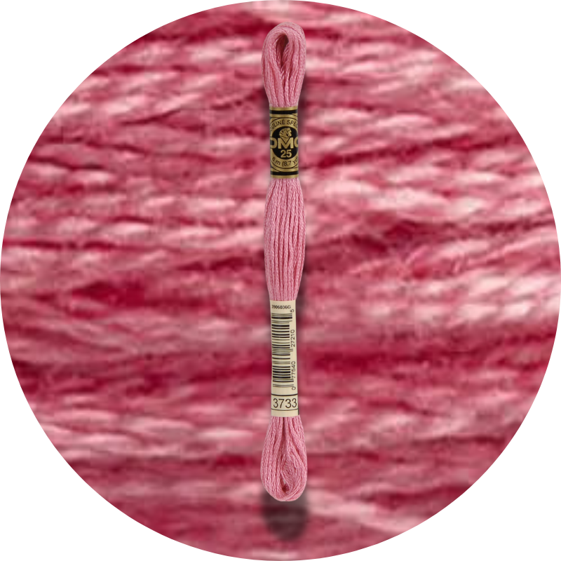 DMC Mouliné Spécial 25, Punaisen/Keltaisen/Oranssin sävyt 3733