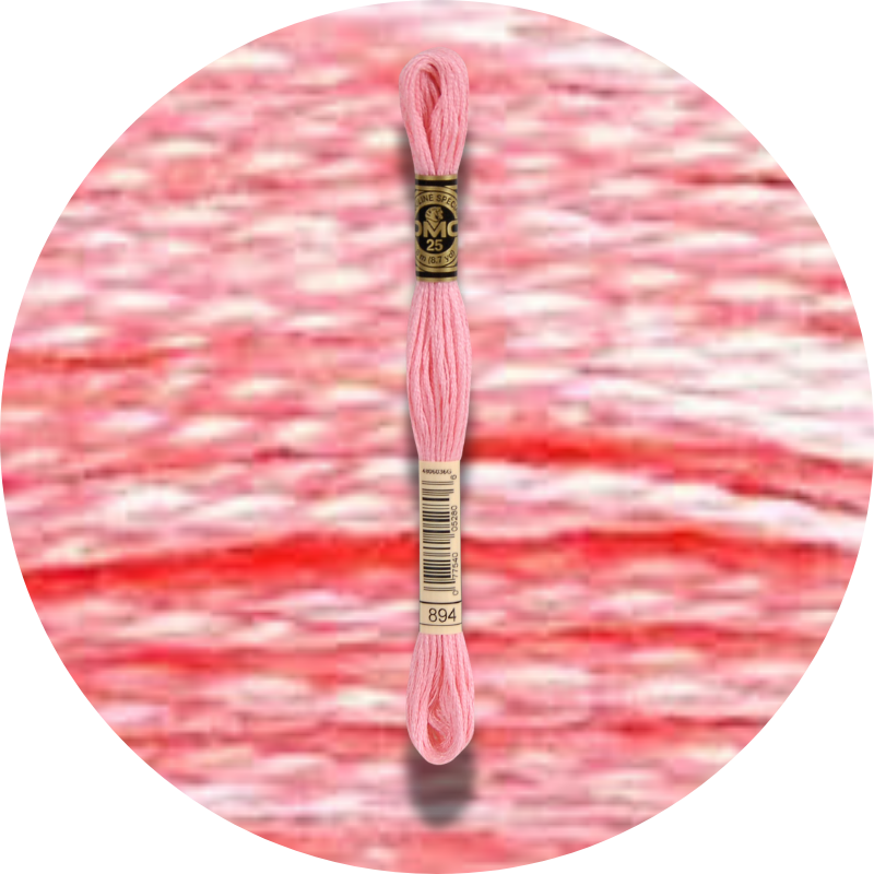 DMC Mouliné Spécial 25, Punaisen/Keltaisen/Oranssin sävyt 0894