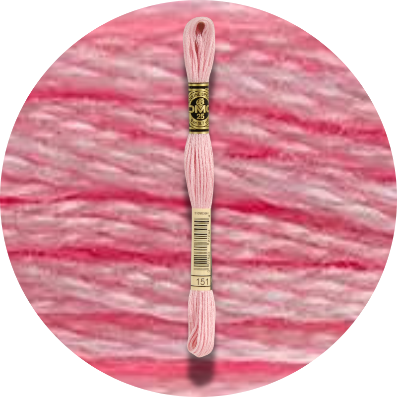 DMC Mouliné Spécial 25, Punaisen/Keltaisen/Oranssin sävyt 0151