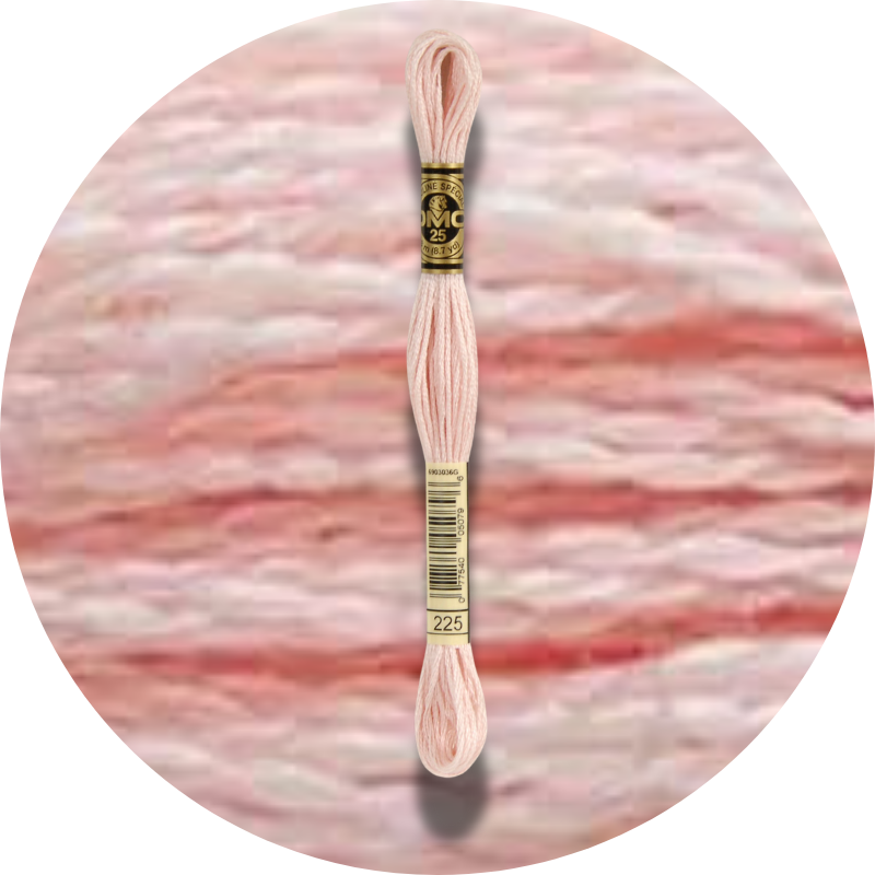 DMC Mouliné Spécial 25, Punaisen/Keltaisen/Oranssin sävyt 0225