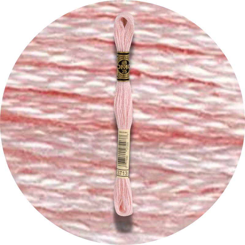 DMC Mouliné Spécial 25, Punaisen/Keltaisen/Oranssin sävyt 3713