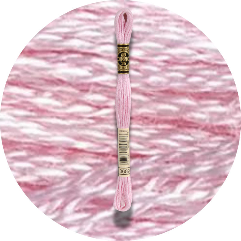 DMC Mouliné Spécial 25, Punaisen/Keltaisen/Oranssin sävyt 3689