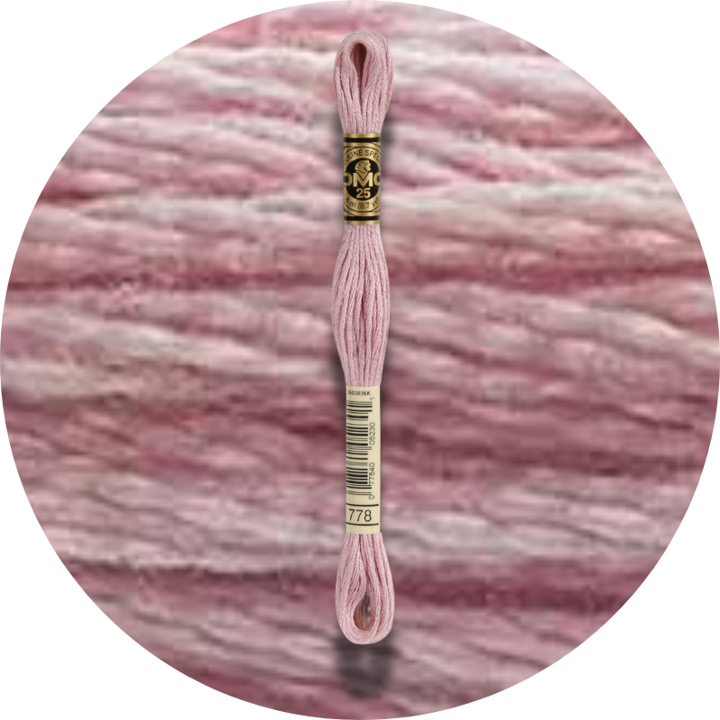 DMC Mouliné Spécial 25, Punaisen/Keltaisen/Oranssin sävyt 0778