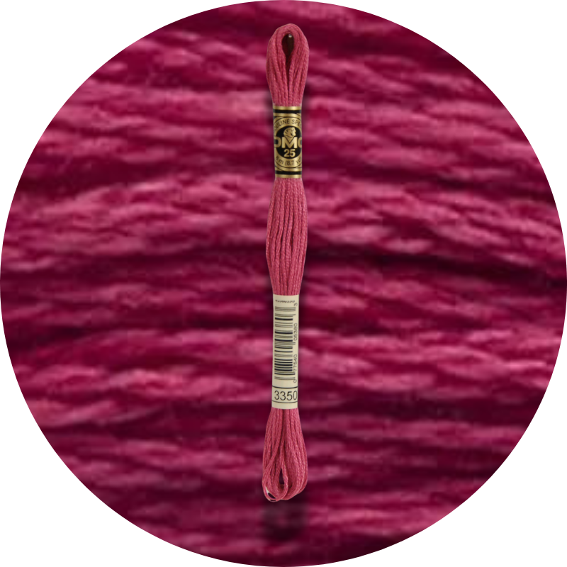 DMC Mouliné Spécial 25, Punaisen/Keltaisen/Oranssin sävyt 3350