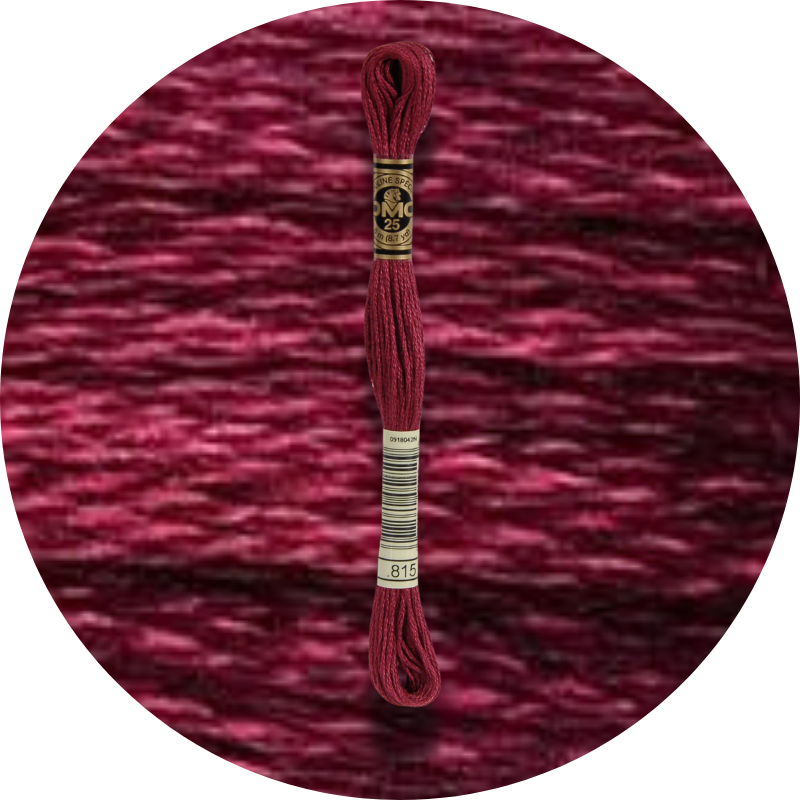 DMC Mouliné Spécial 25, Punaisen/Keltaisen/Oranssin sävyt 0815