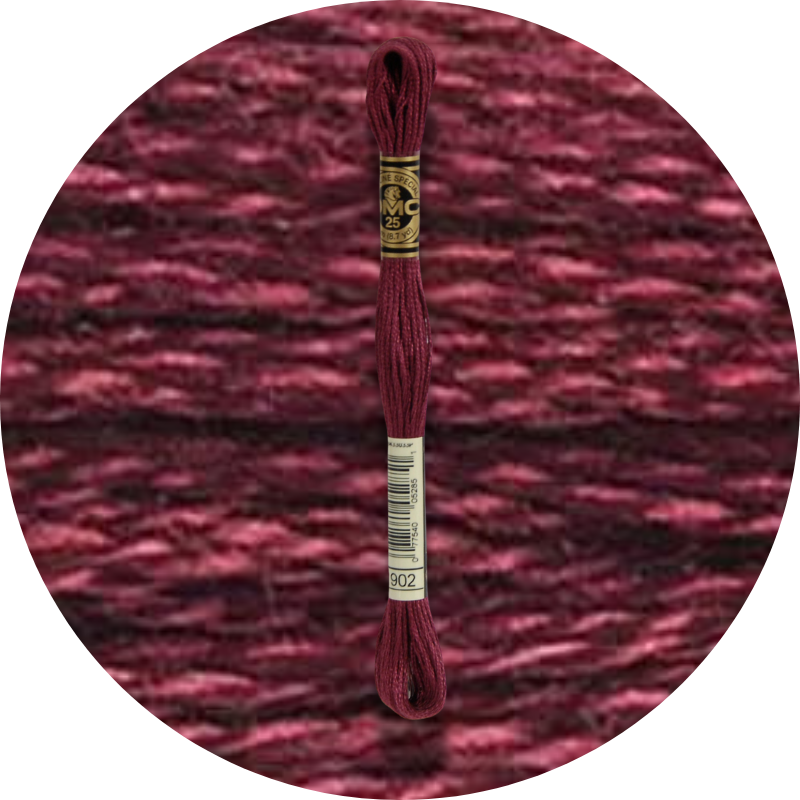 DMC Mouliné Spécial 25, Punaisen/Keltaisen/Oranssin sävyt 0902