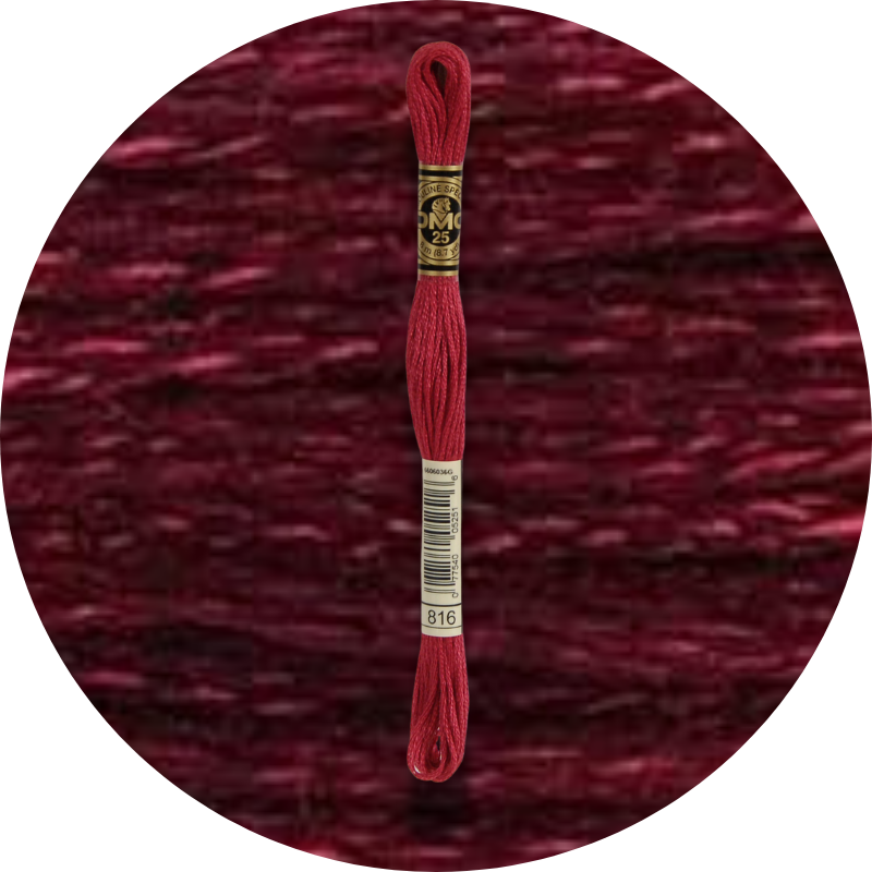 DMC Mouliné Spécial 25, Punaisen/Keltaisen/Oranssin sävyt 0816