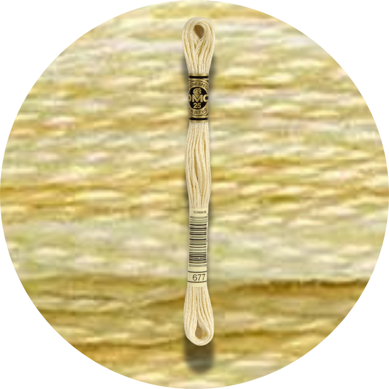 DMC Mouliné Spécial 25, Punaisen/Keltaisen/Oranssin sävyt 0677