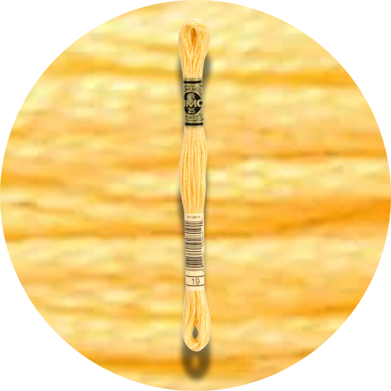 DMC Mouliné Spécial 25, Punaisen/Keltaisen/Oranssin sävyt 0019