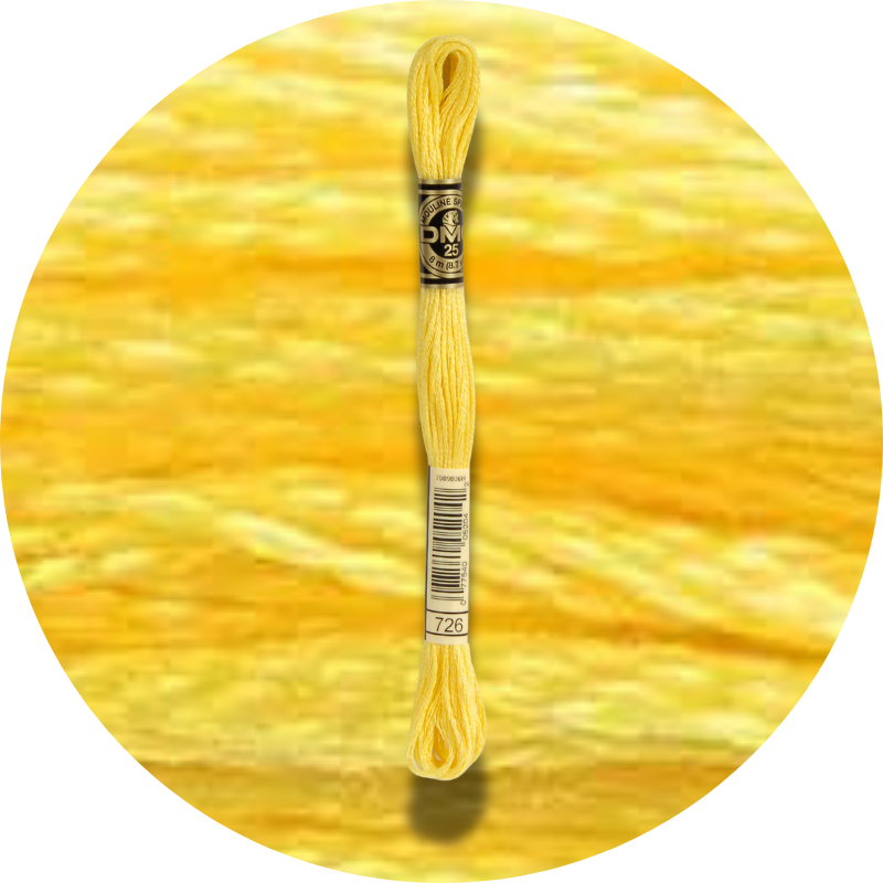 DMC Mouliné Spécial 25, Punaisen/Keltaisen/Oranssin sävyt 0726