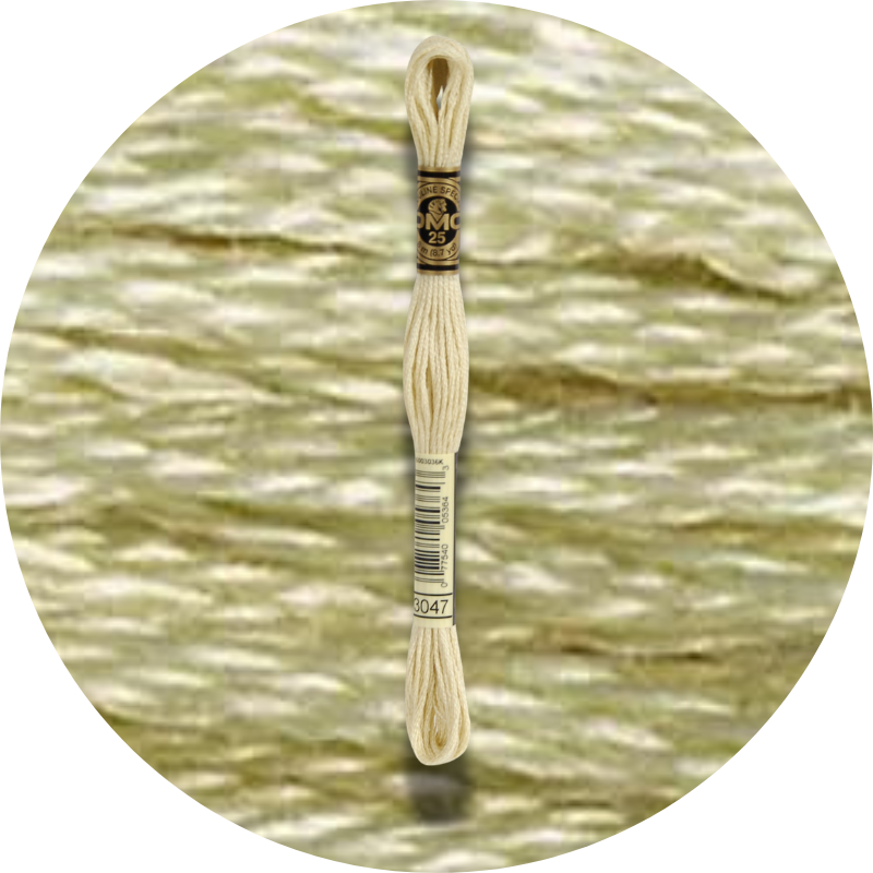 DMC Mouliné Spécial 25, Punaisen/Keltaisen/Oranssin sävyt 3047