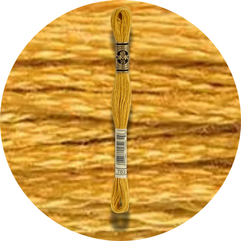 DMC Mouliné Spécial 25, Punaisen/Keltaisen/Oranssin sävyt 0783