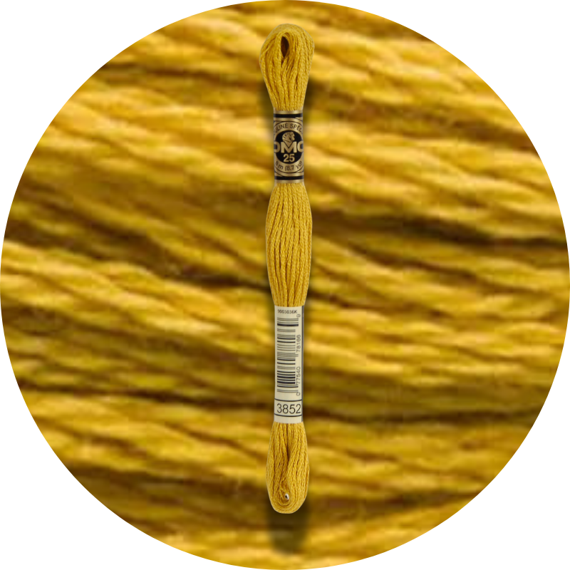 DMC Mouliné Spécial 25, Punaisen/Keltaisen/Oranssin sävyt 3852