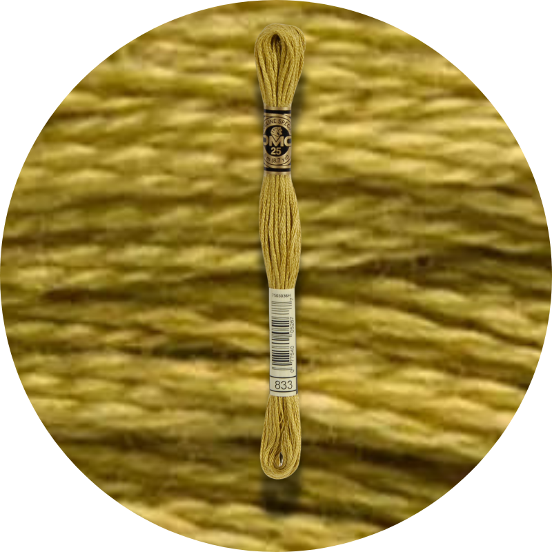 DMC Mouliné Spécial 25, Punaisen/Keltaisen/Oranssin sävyt 0833