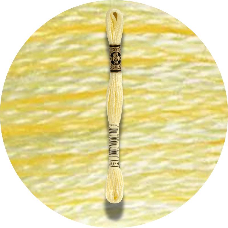 DMC Mouliné Spécial 25, Punaisen/Keltaisen/Oranssin sävyt 3078