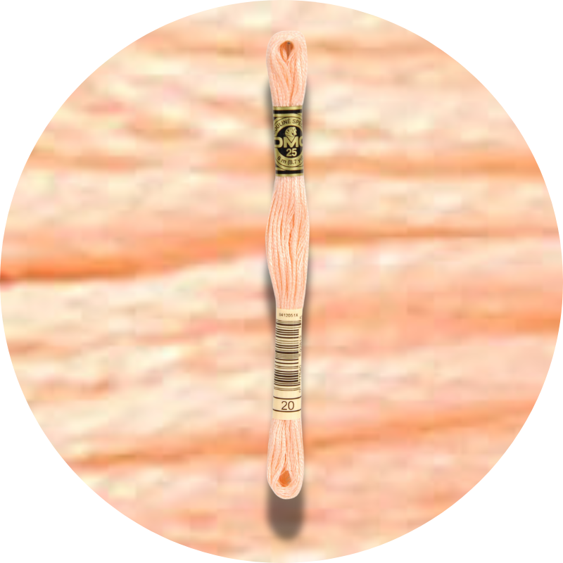 DMC Mouliné Spécial 25, Punaisen/Keltaisen/Oranssin sävyt 0020