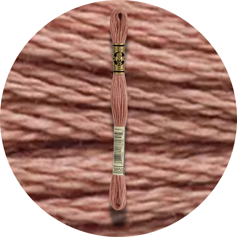 DMC Mouliné Spécial 25, Punaisen/Keltaisen/Oranssin sävyt 3859