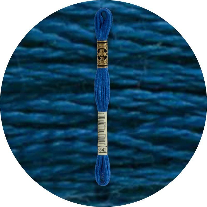 Mouliné Spécial 25 Sinisen/Violetin 3842