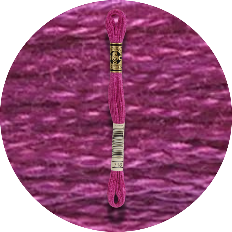 Mouliné Spécial 25 Sinisen/Violetin 0718