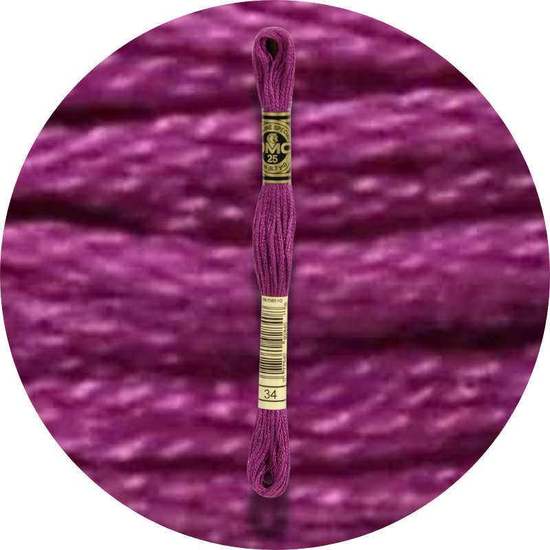 Mouliné Spécial 25 Sinisen/Violetin 0034