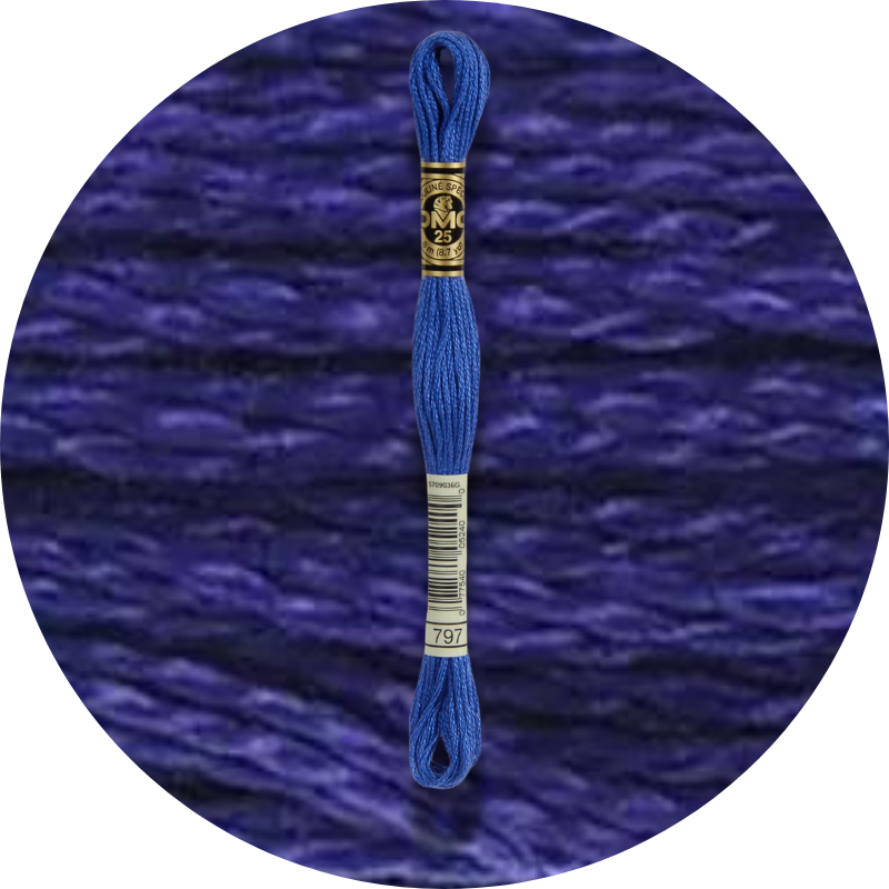 Mouliné Spécial 25 Sinisen/Violetin 0797