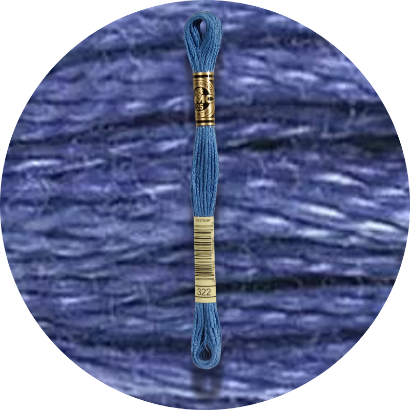 Mouliné Spécial 25 Sinisen/Violetin 0322