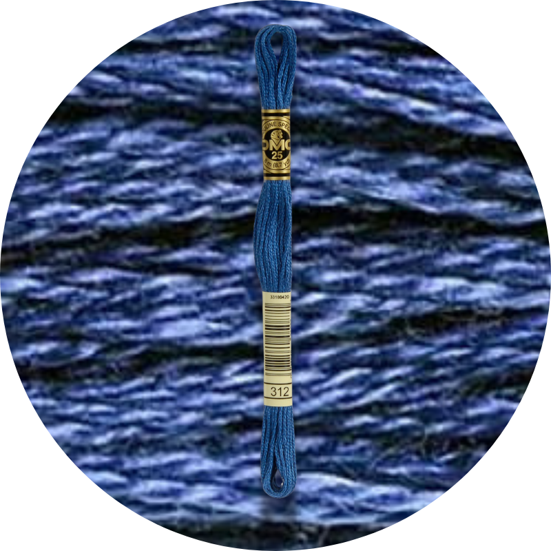 Mouliné Spécial 25 Sinisen/Violetin 0312