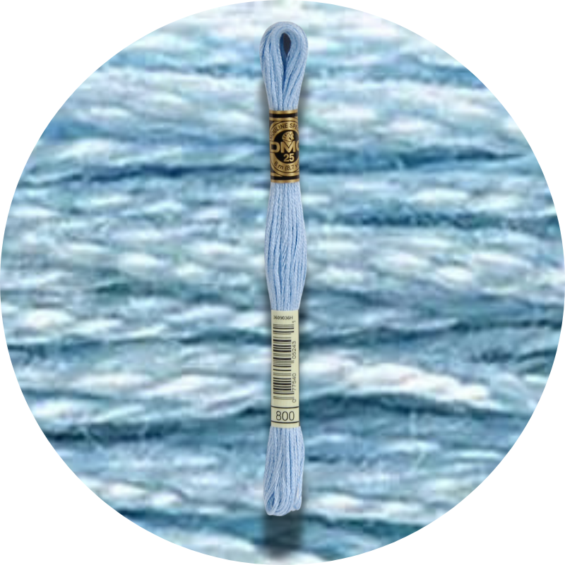 Mouliné Spécial 25 Sinisen/Violetin 0800