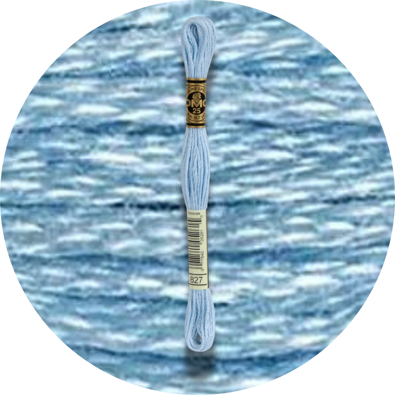 Mouliné Spécial 25 Sinisen/Violetin 0827