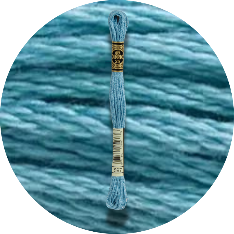 Mouliné Spécial 25 Sinisen/Violetin 0597