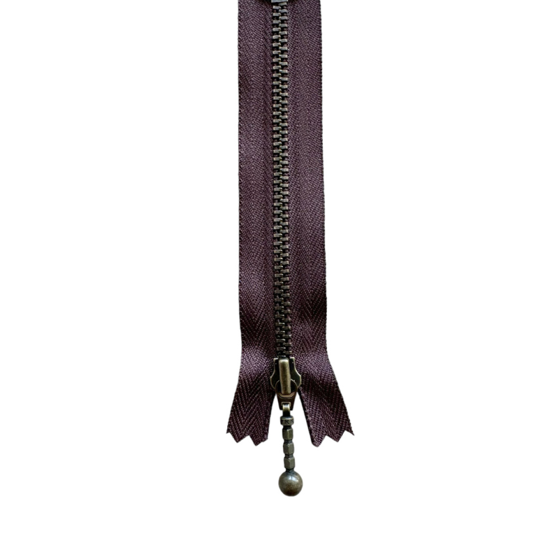 YKK Kiinteä Vetoketju Antiikkimessinki 4 mm 12 cm 570